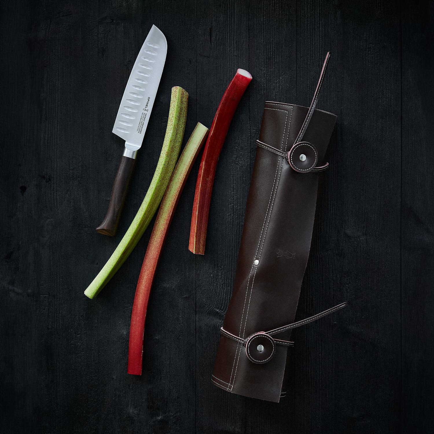 OPINEL 8-Slot Synthetic Leather Chef and Kitchen Knife Roll, Safe and Classic Knife Storage - Image 7