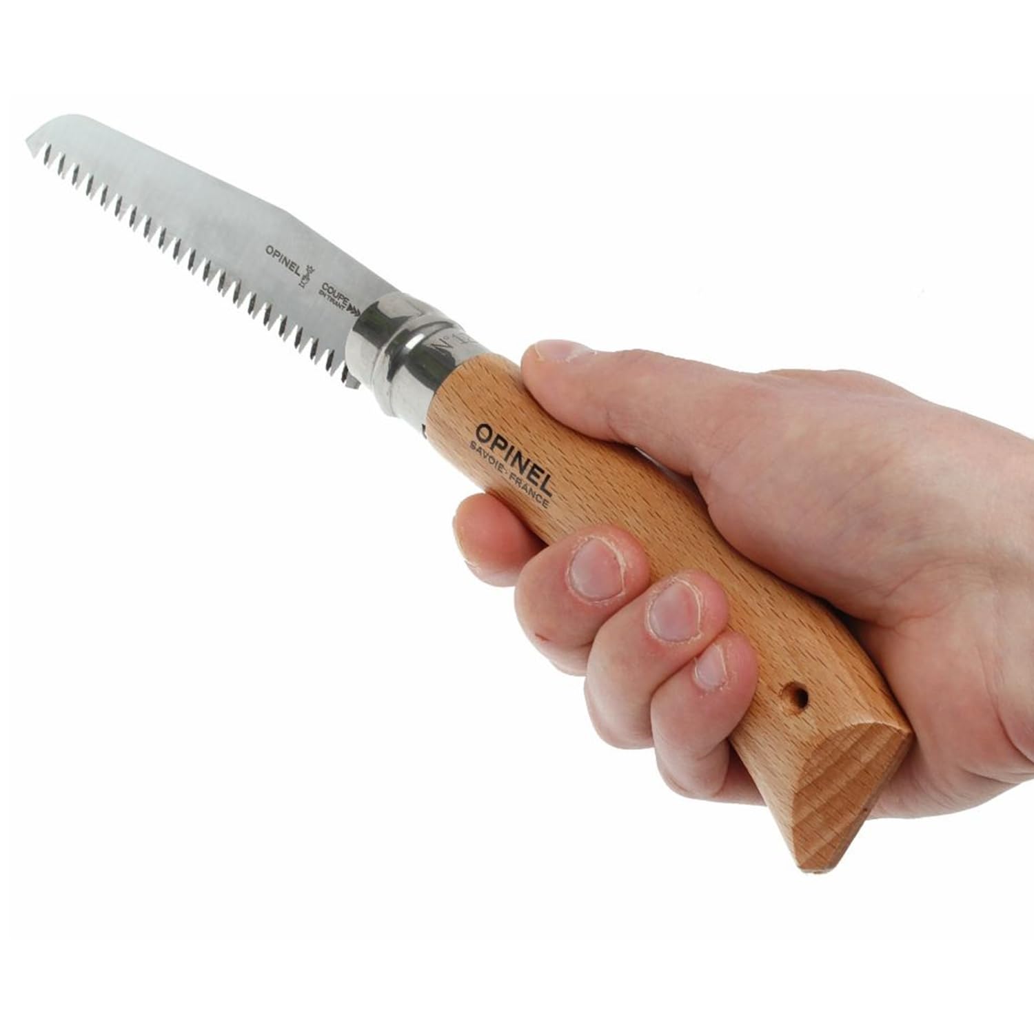 Opinel Folding Saw - Gardening and Camping Folding Carbon Steel Saw with Beechwood Handle - Image 11