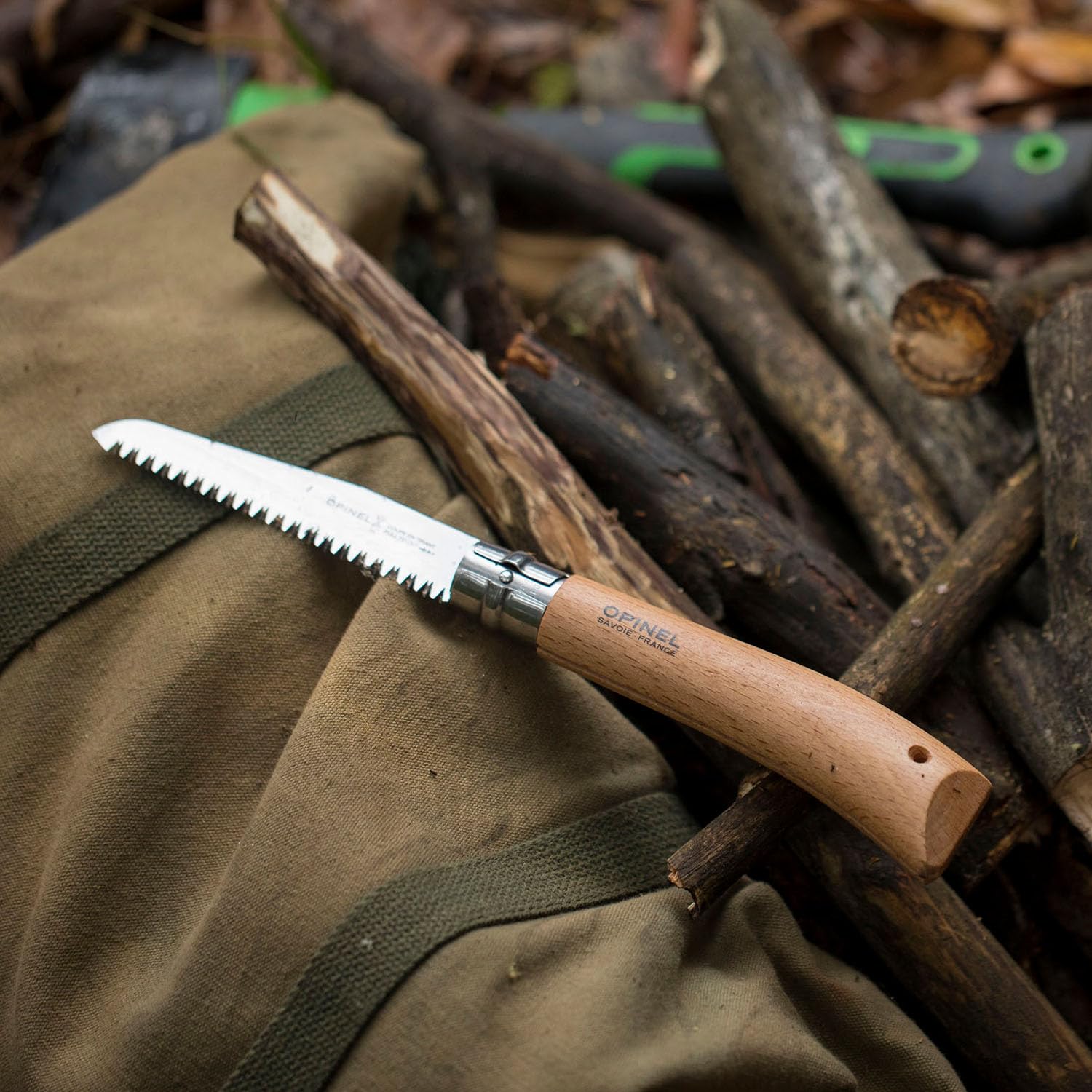 Opinel Folding Saw - Gardening and Camping Folding Carbon Steel Saw with Beechwood Handle - Image 7