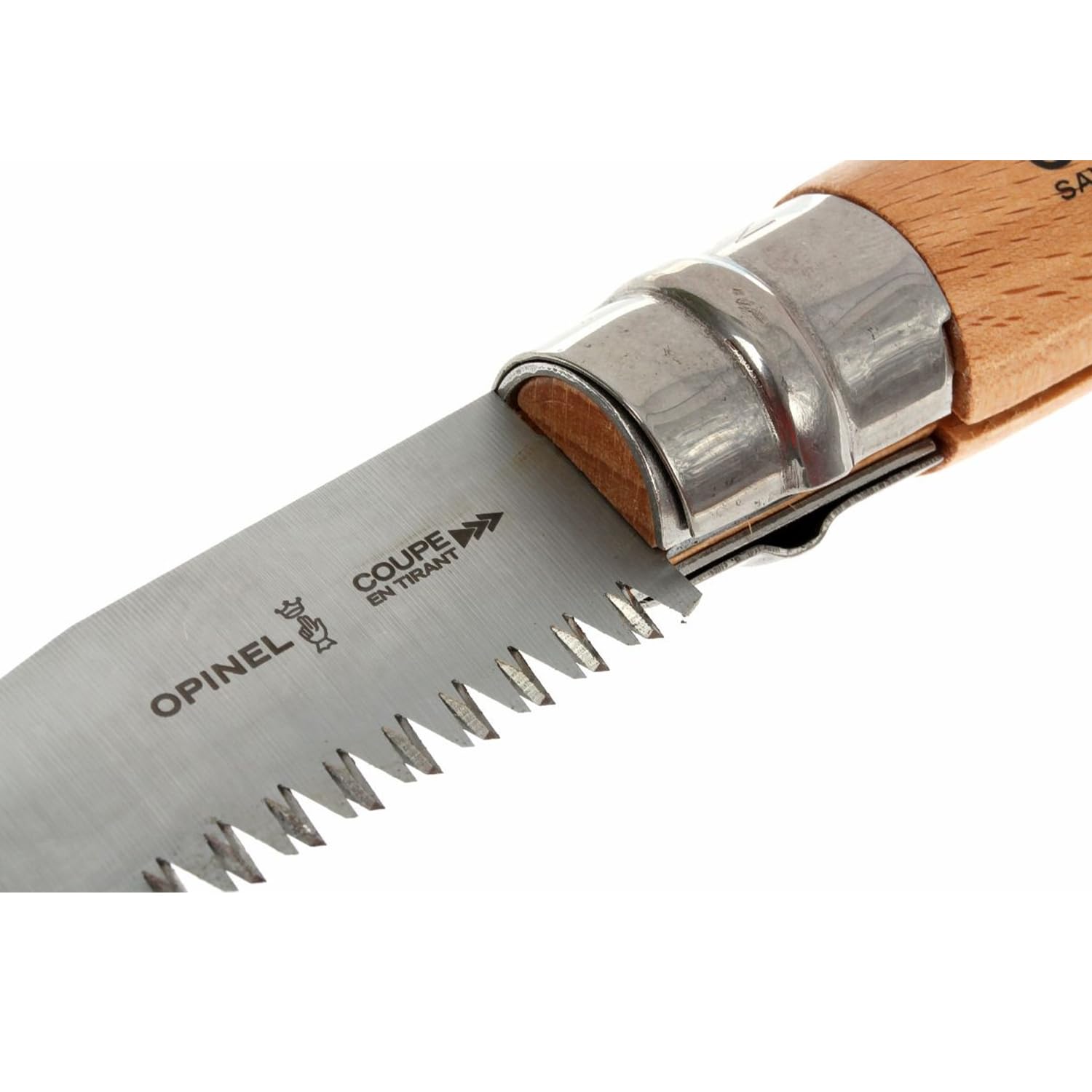 Opinel Folding Saw - Gardening and Camping Folding Carbon Steel Saw with Beechwood Handle - Image 9