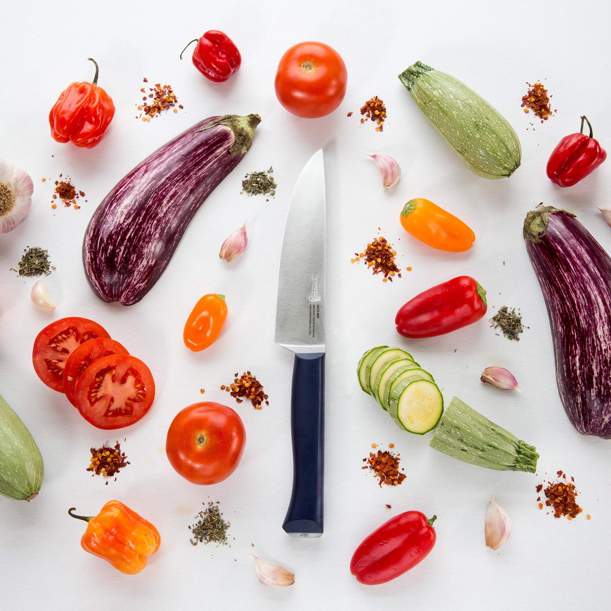 Opinel Intempora 6 Inch Chef Knife – Smaller Sized, Easy to Handle, Full Tang Construction, Ideal for Cutting, Chopping, Slicing,Silver,One Size,254526 - Image 6