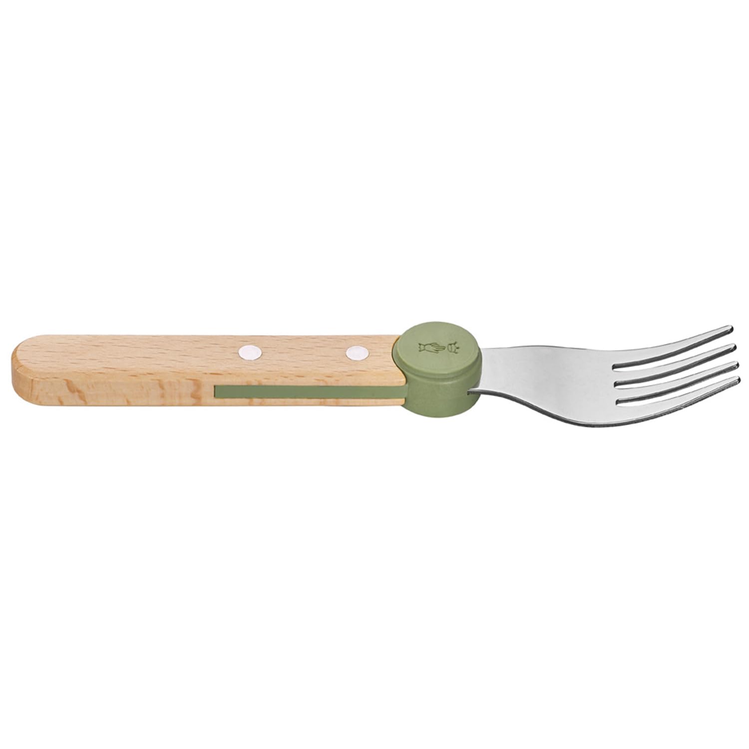 Opinel Le Petit Gourmet – 3 Piece Children’s Cutlery Set, Rounded Dull Knife, Spoon, Fork, Supports Independence at Every Meal, Montessori Tools Made in France (Olive) - Image 19