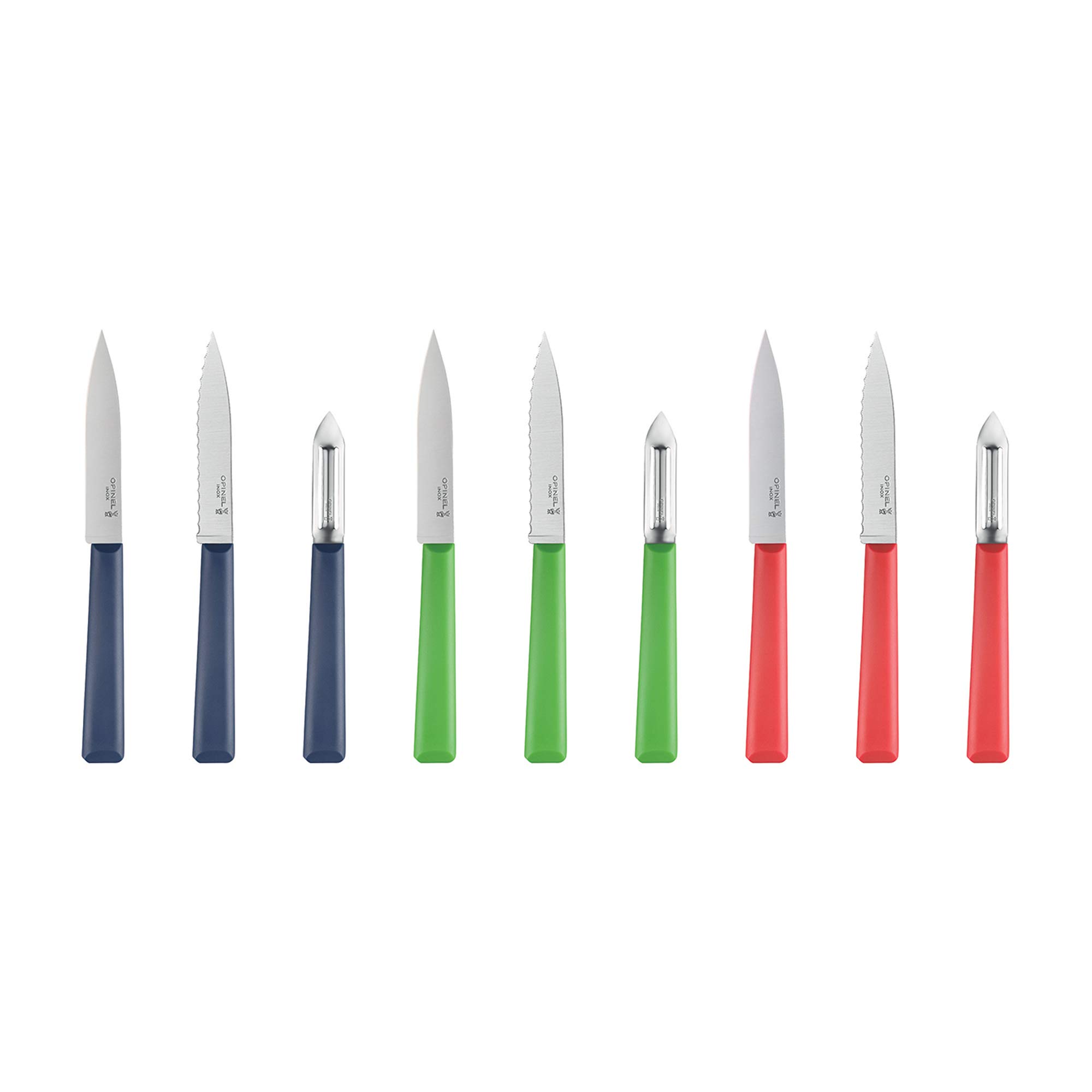 Opinel Les Essentials+ No. 313 Serrated Paring Knife, Corrosion Resistant + Dishwasher Safe, Made in France, Red - Image 4