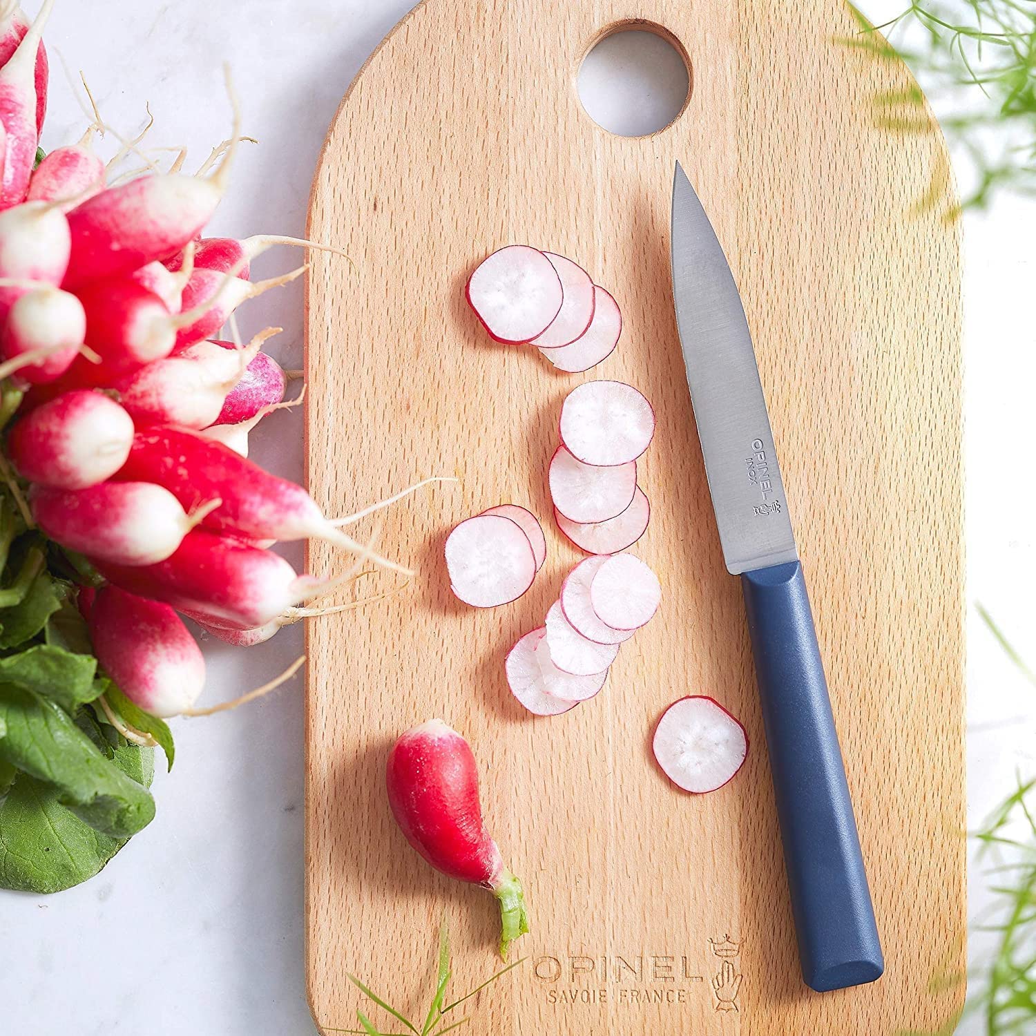 OPINEL Les Essentials+ Small Kitchen Prep 3 Piece Knife Set - Paring Knife, Serrated Knife, Peeler, Corrosion Resistant + Dishwasher Safe, Made in France - Image 10