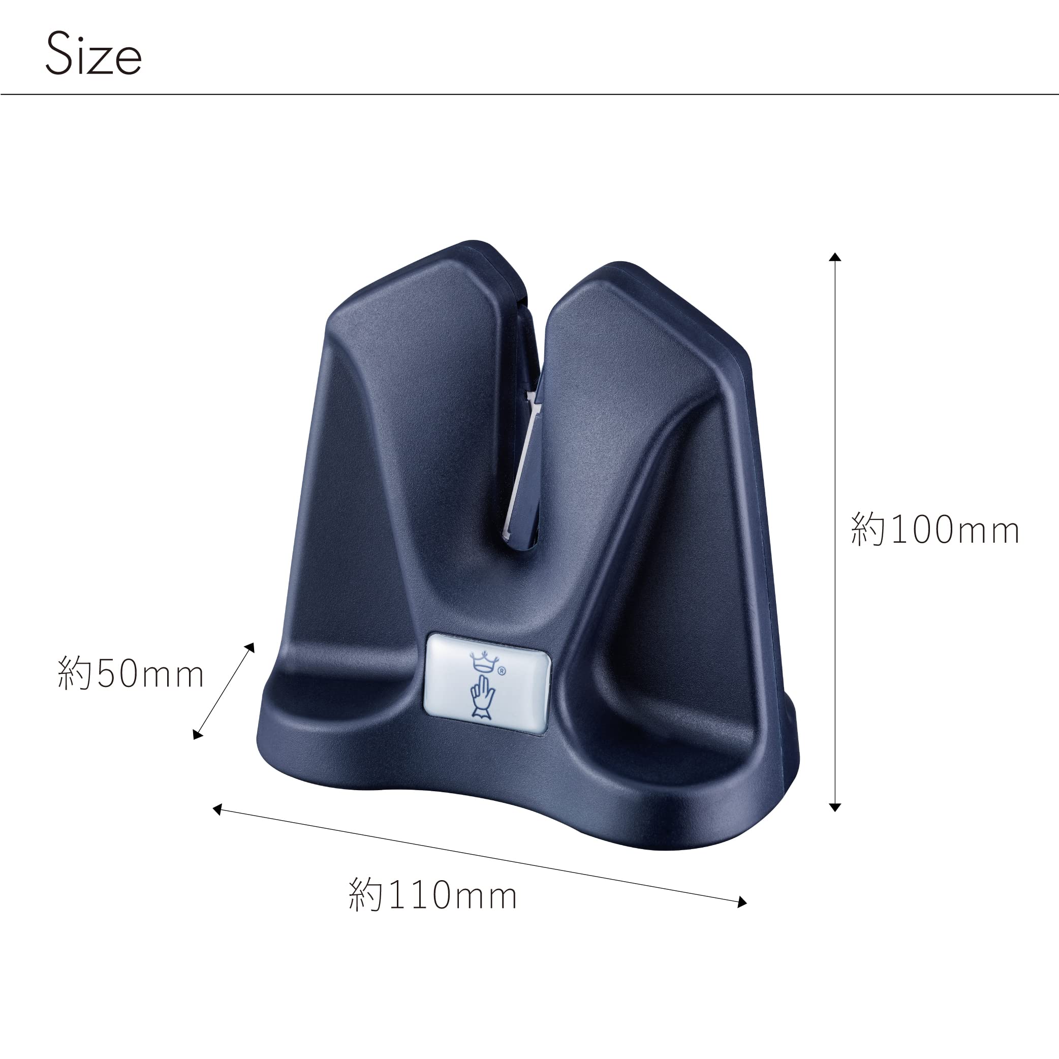 Opinel Manual Sharpener, Portable Compact Knife Maintenance and Sharpening Tool, Self Adjusting Angle, Silicone Padded Base, Blue,One Size,254562 - Image 3