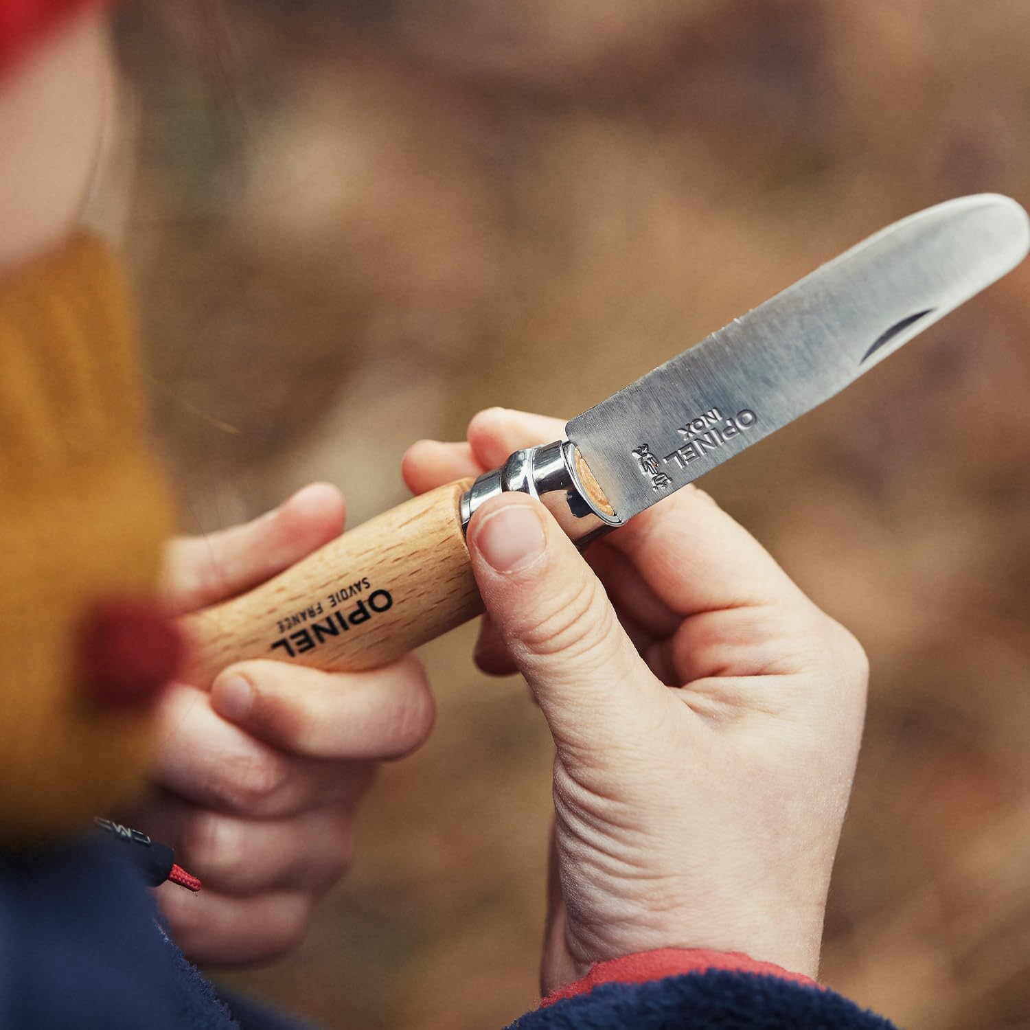 Opinel My First Opinel No.7 Stainless Steel Children’s Folding Pocket Knife with Safety Rounded Tip - Image 9
