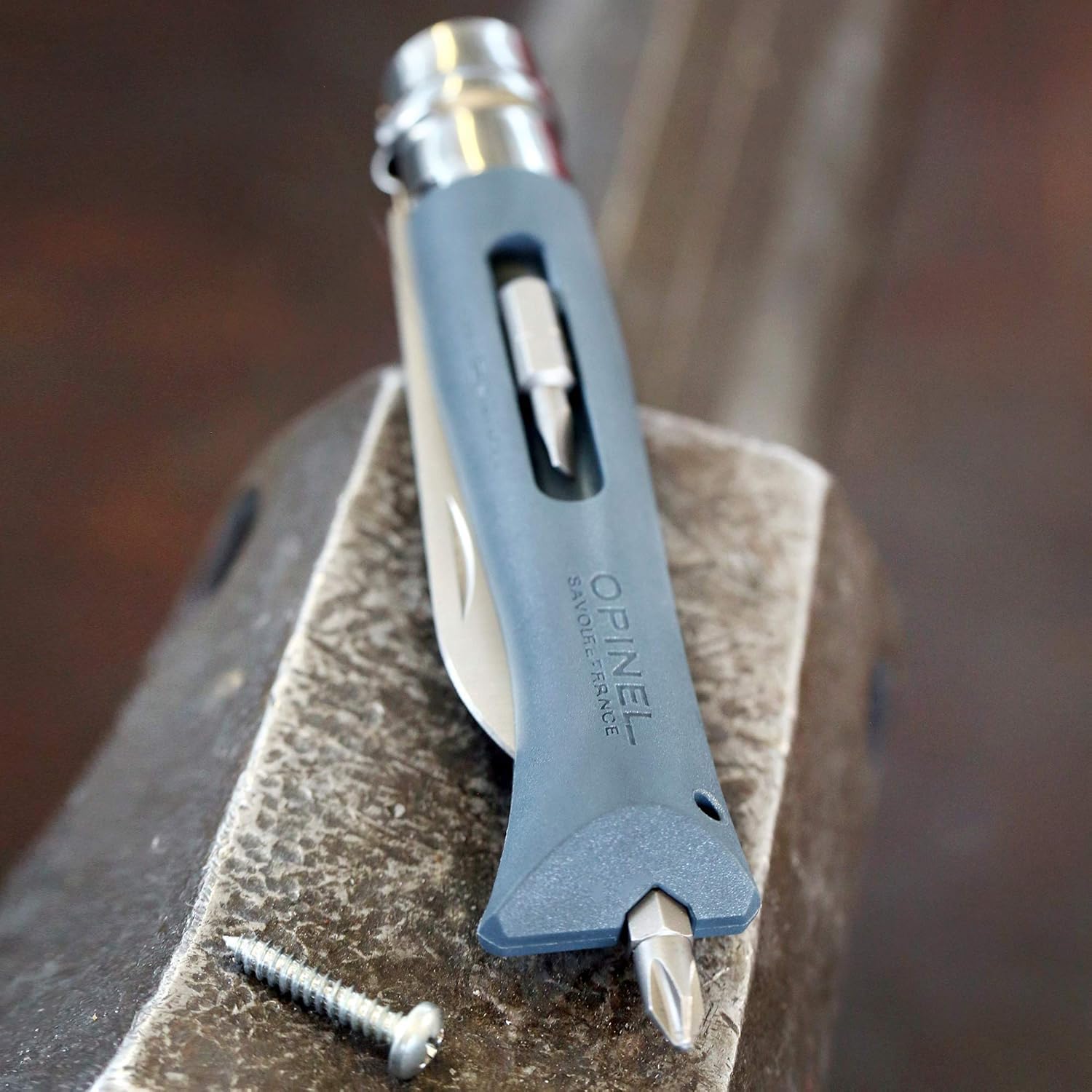 Opinel No.09 DIY - Stainless Steel Folding Pocket Knife and Multi-Tool, Wire Stripper, Screwdriver, Made in France - Image 10