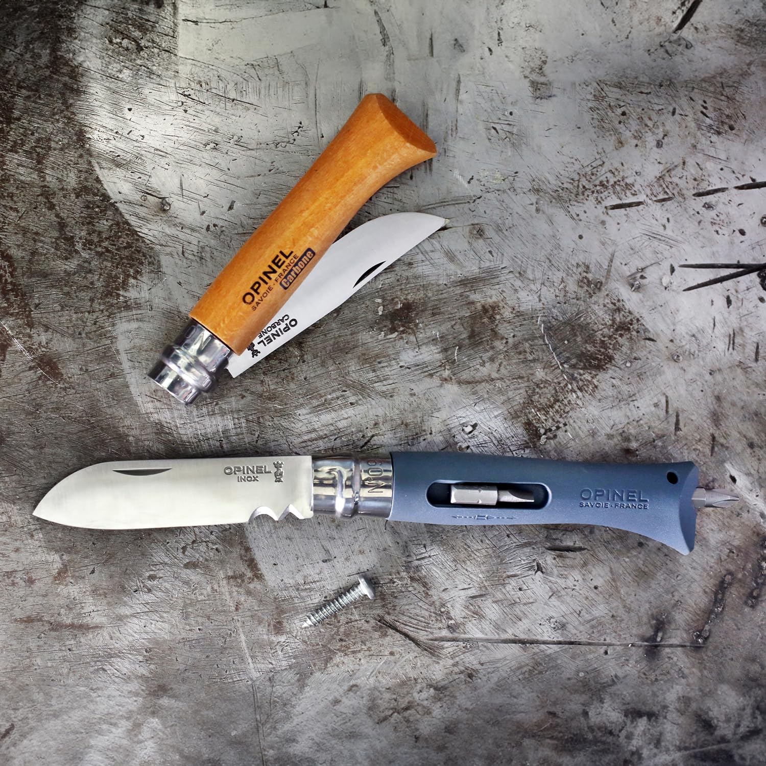 Opinel No.09 DIY - Stainless Steel Folding Pocket Knife and Multi-Tool, Wire Stripper, Screwdriver, Made in France - Image 12