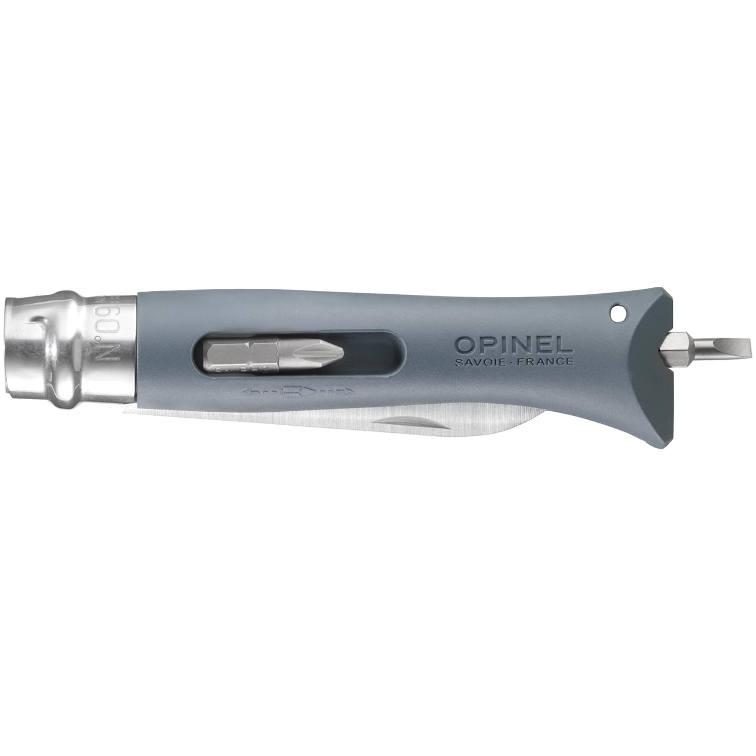 Opinel No.09 DIY - Stainless Steel Folding Pocket Knife and Multi-Tool, Wire Stripper, Screwdriver, Made in France - Image 3