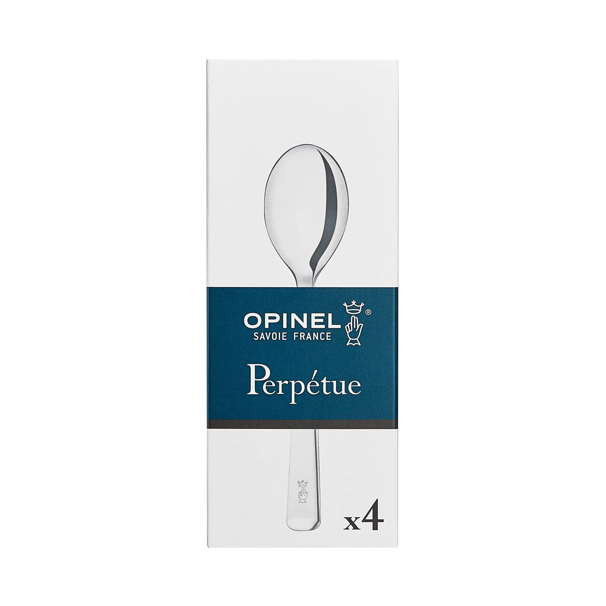 Opinel Perpétue Flatware Collection, Timeless and Elegant Stainless Steel Construction, Dishwasher Safe, Designed in France, Made in Portugal (4 Piece Tea Spoon Set) - Image 4