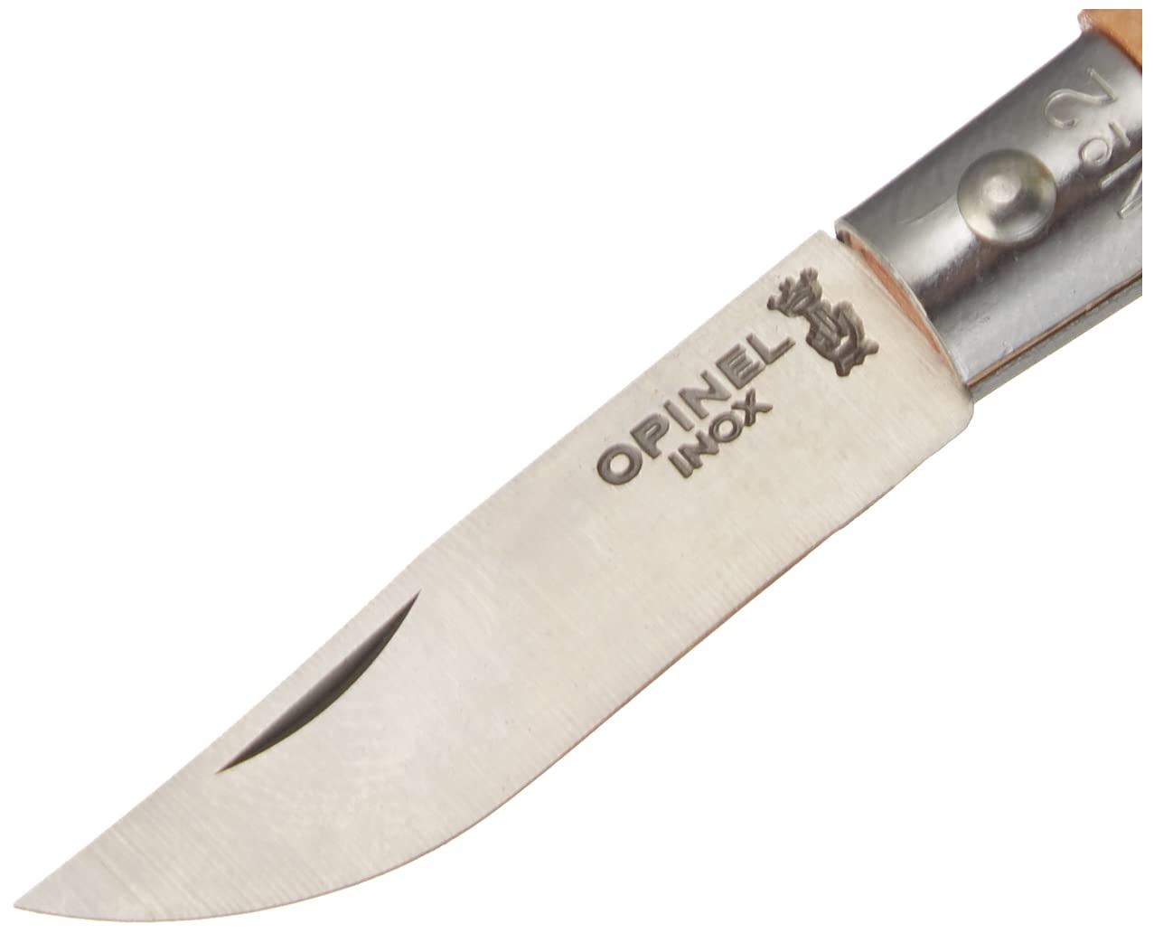 Opinel Stainless Steel Inox Folding Knife, Beechwood Handles, Smaller Sizes No.02 to No.05, Made in France (No.02) - Image 4