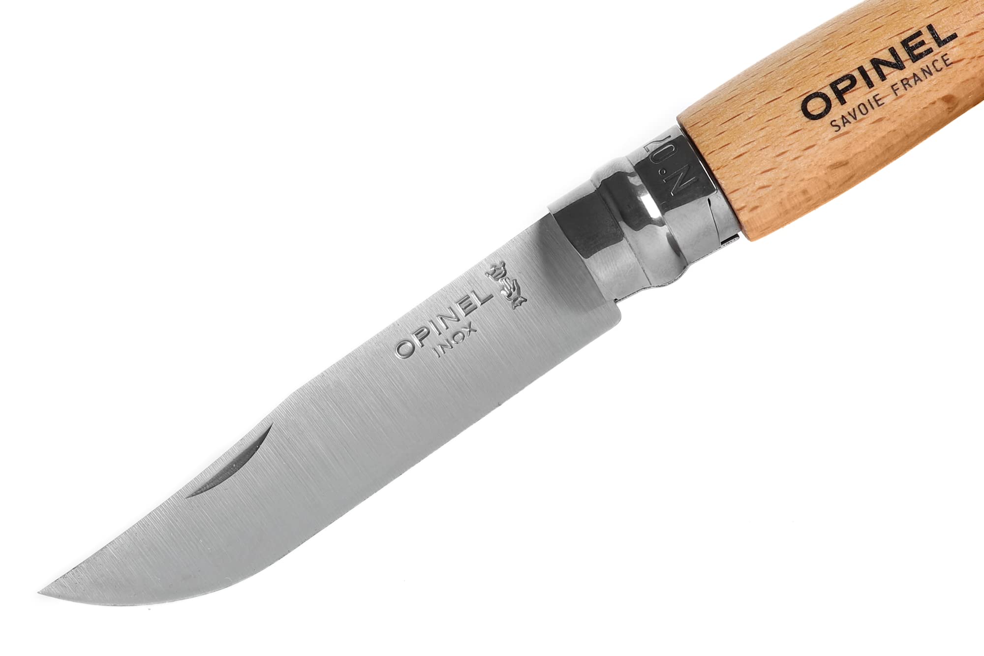 Opinel Trekking Series - Stainless Steel Everyday Carry Folding Pocket Knife with Leather Strap, Beech Wood Handles - Image 6