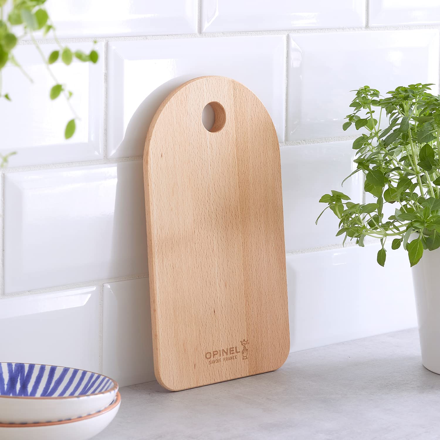 Opinel X Big Game Beech Wood Cutting Board, Lightweight and Minimalist Design, Indoor or Outdoor Kitchen, Cooking Prep, Cheese Platter Picnic Board, (Small/Petit) - Image 4